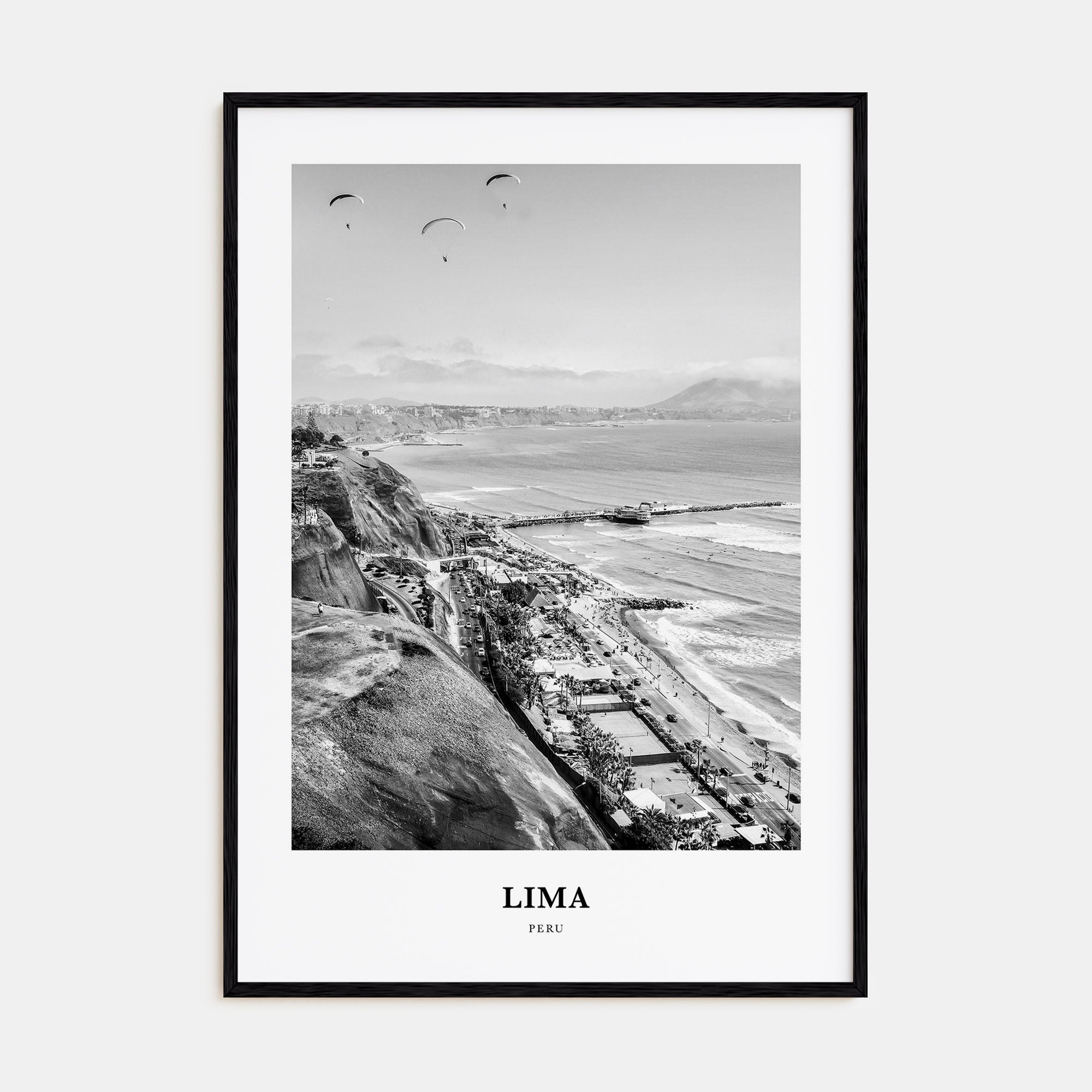 Lima Portrait B&W No 3 Poster