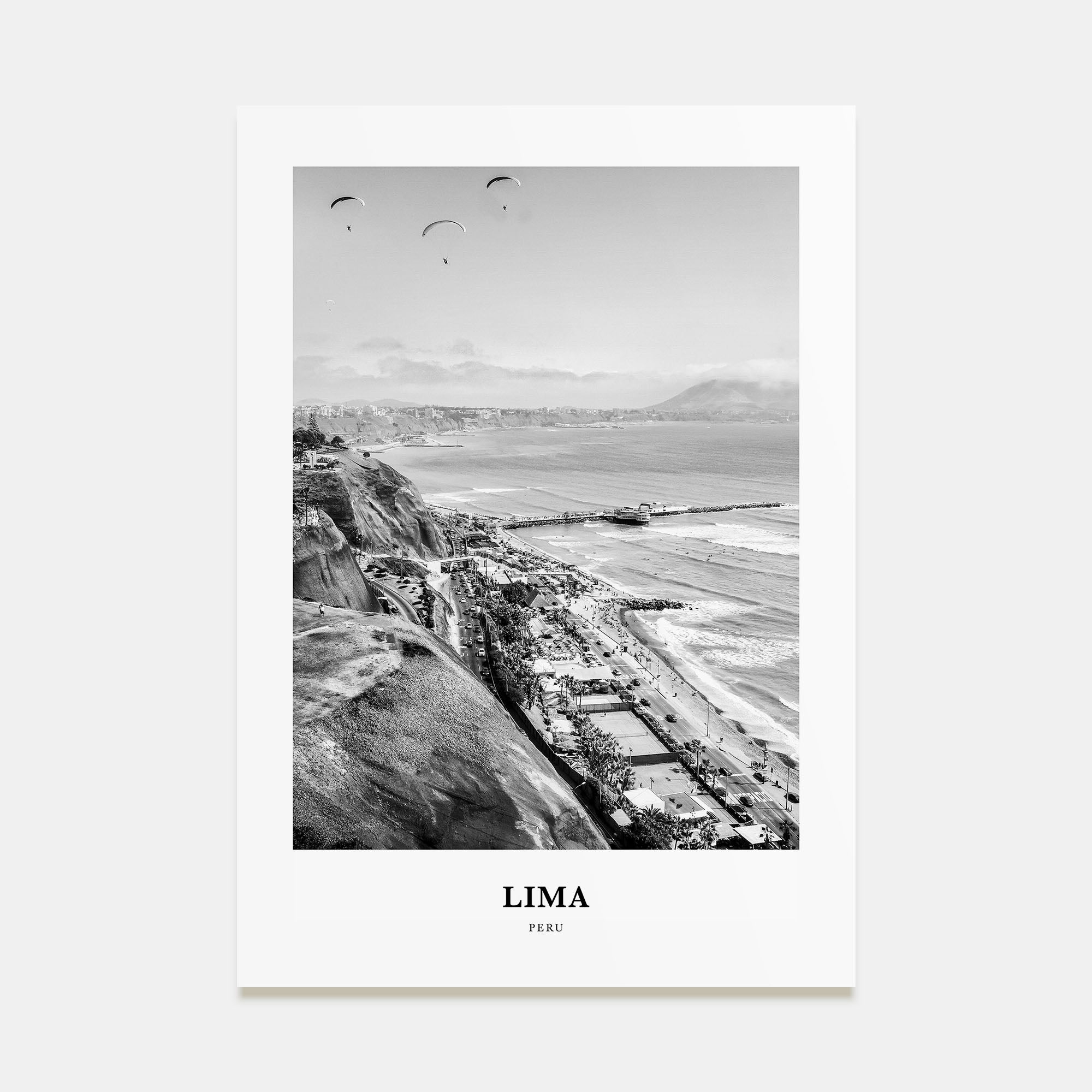 Lima Portrait B&W No 3 Poster