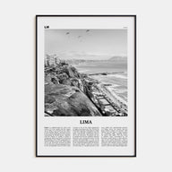 Lima Travel B&W No 1 Poster