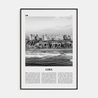 Lima Travel B&W No 2 Poster