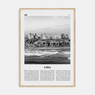 Lima Travel B&W No 2 Poster