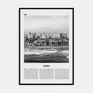 Lima Travel B&W No 2 Poster