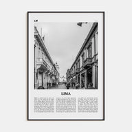 Lima Travel B&W No 3 Poster