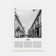 Lima Travel B&W No 3 Poster