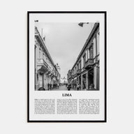 Lima Travel B&W No 3 Poster