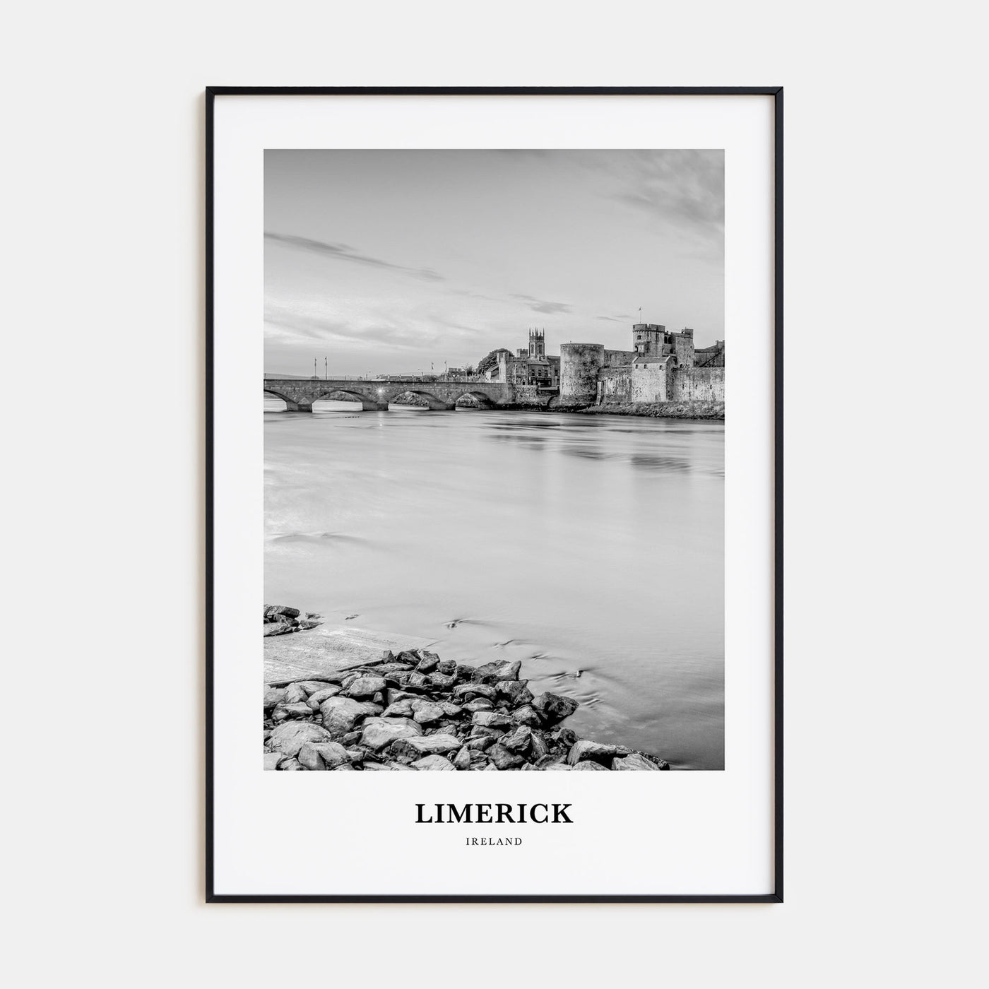 Limerick Portrait B&W Poster
