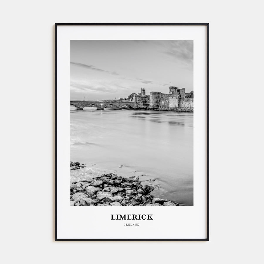 Limerick Portrait B&W Poster