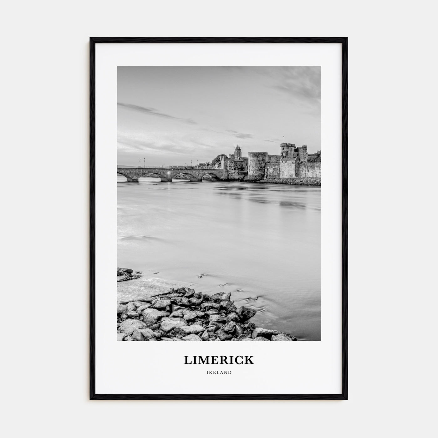 Limerick Portrait B&W Poster
