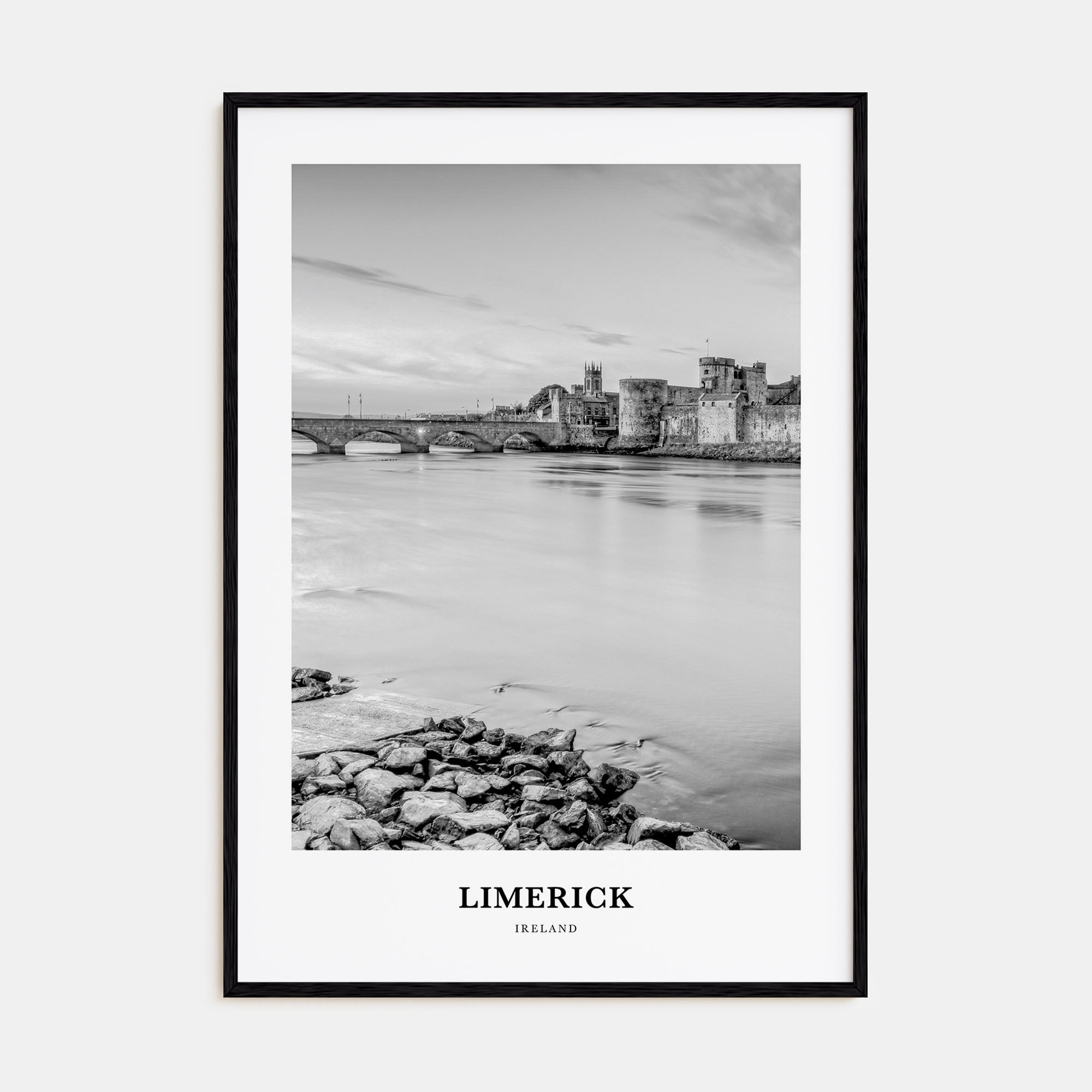 Limerick Portrait B&W Poster