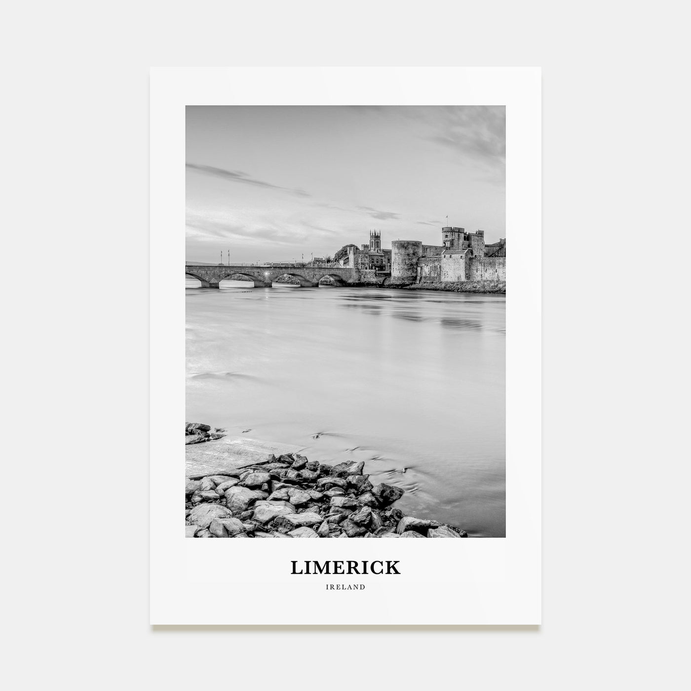 Limerick Portrait B&W Poster