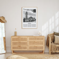 Limoges Travel B&W Poster