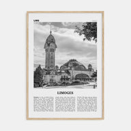 Limoges Travel B&W Poster