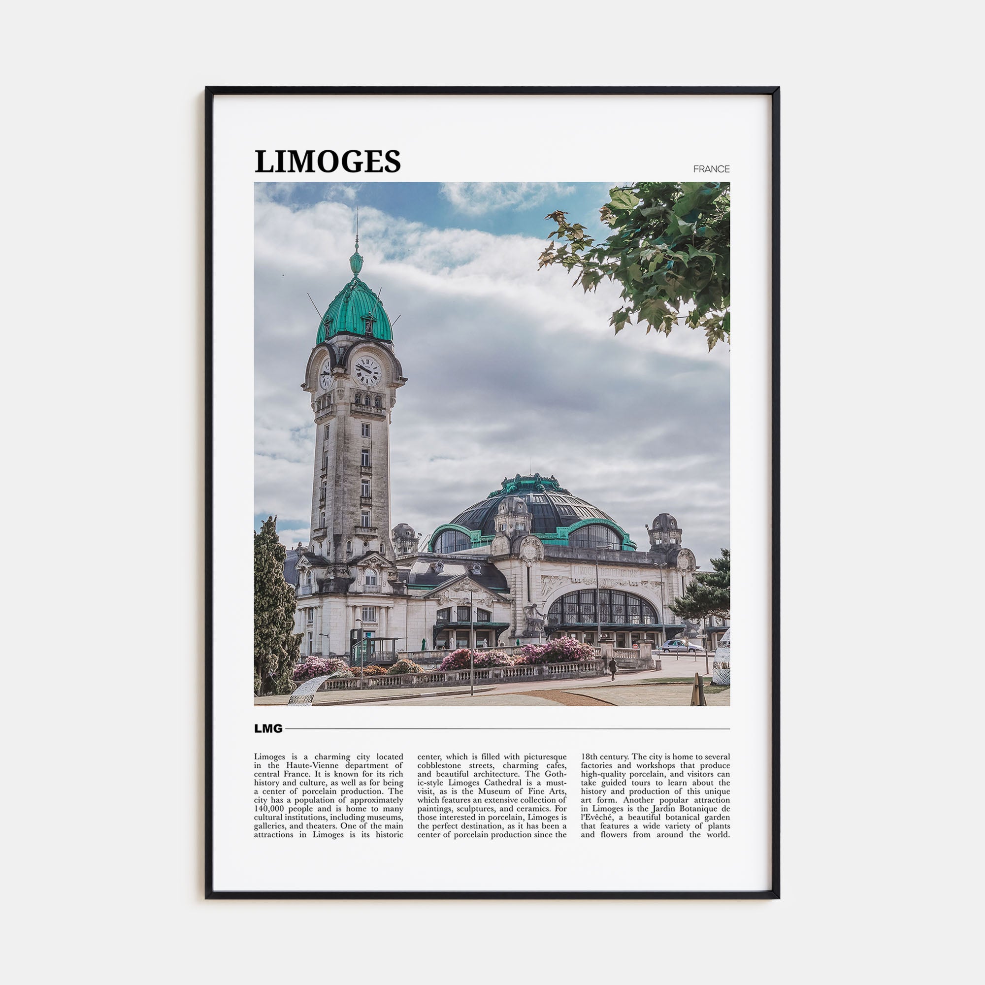 Limoges Travel Color Poster