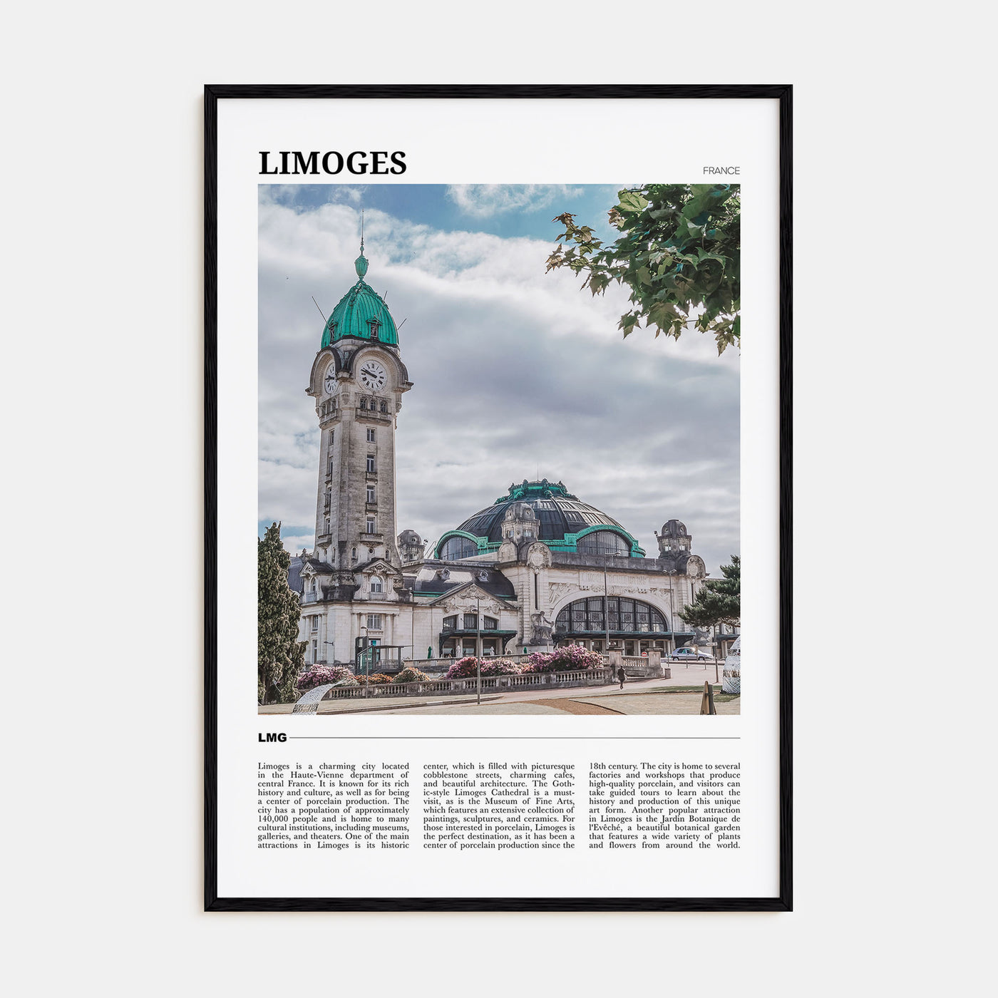 Limoges Travel Color Poster