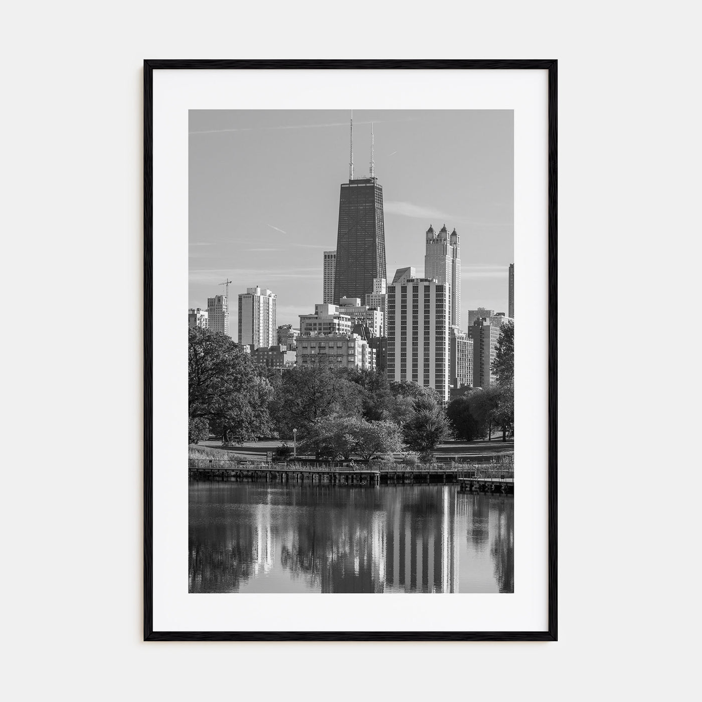 Lincoln Park Photo B&W Poster