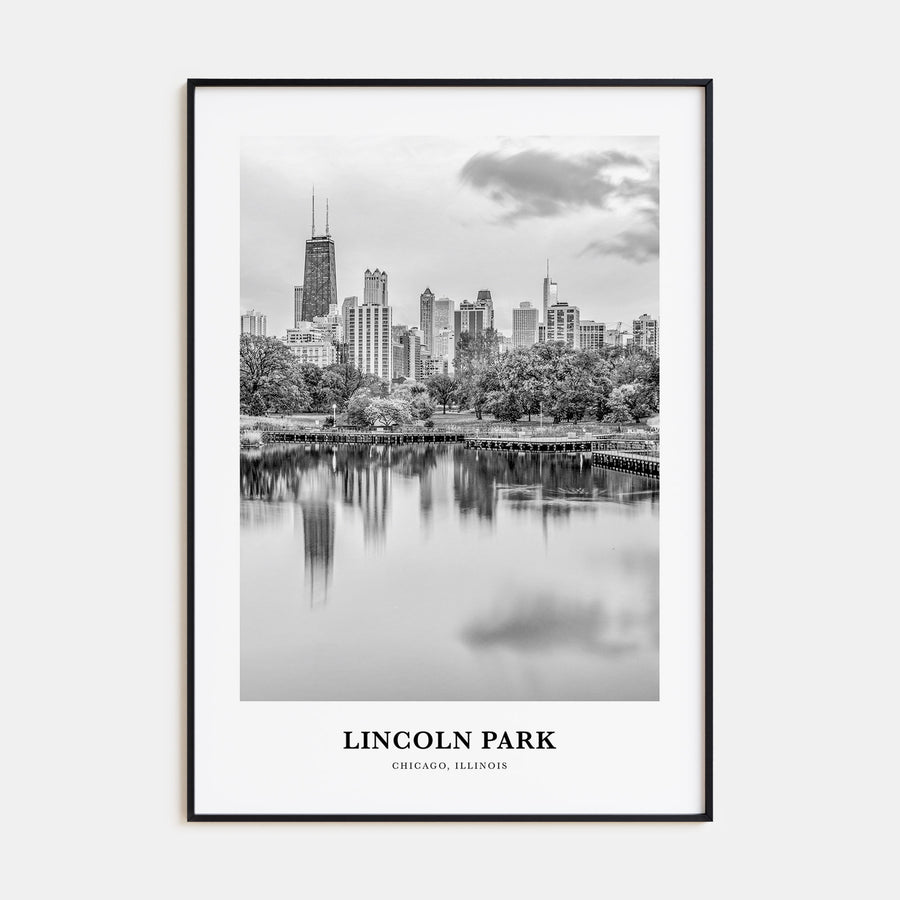 Lincoln Park Portrait B&W No 1 Poster
