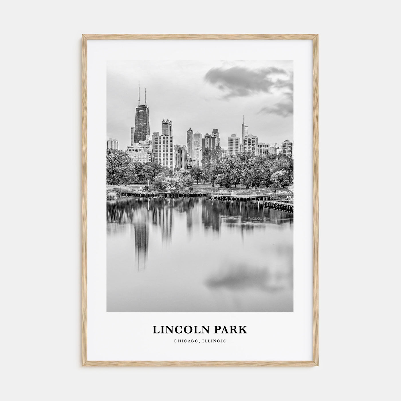 Lincoln Park Portrait B&W No 1 Poster