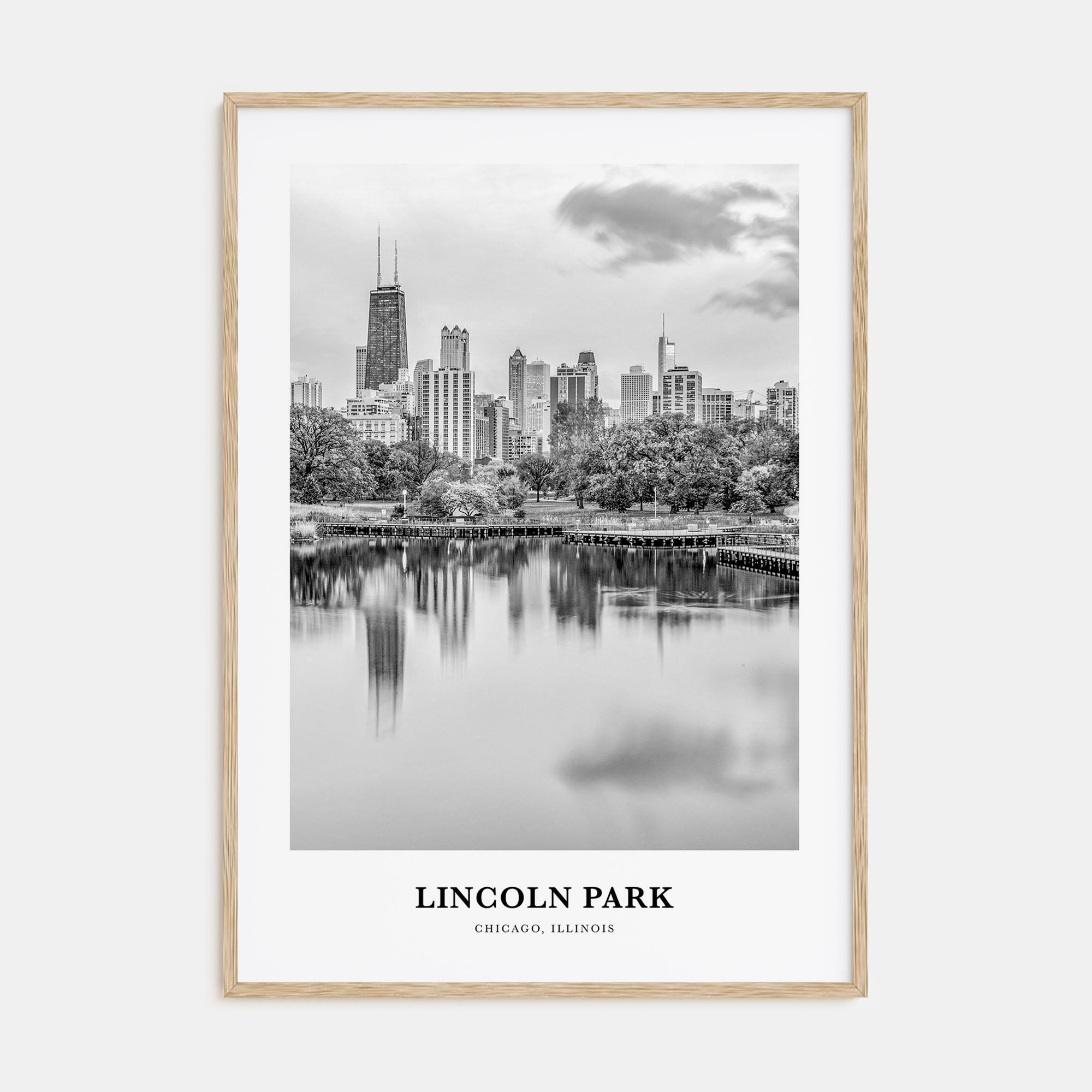 Lincoln Park Portrait B&W No 1 Poster
