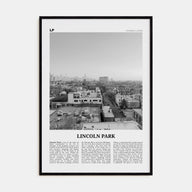 Lincoln Park Travel B&W No 2 Poster