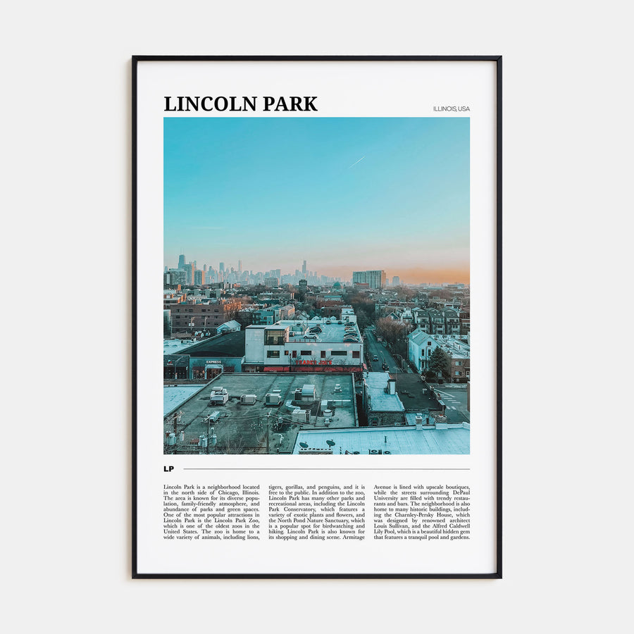 Lincoln Park Travel Color Poster