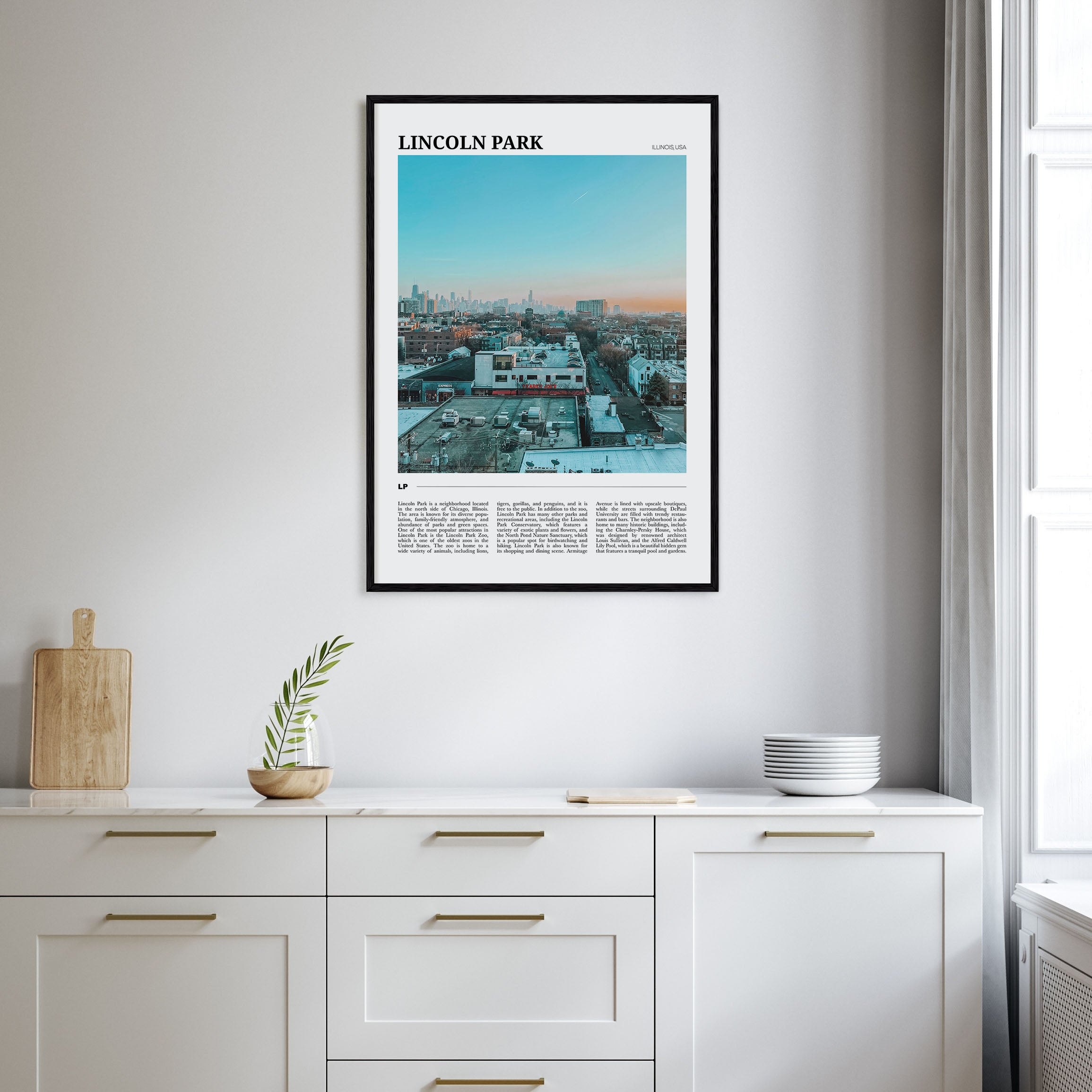 Lincoln Park Travel Color Poster