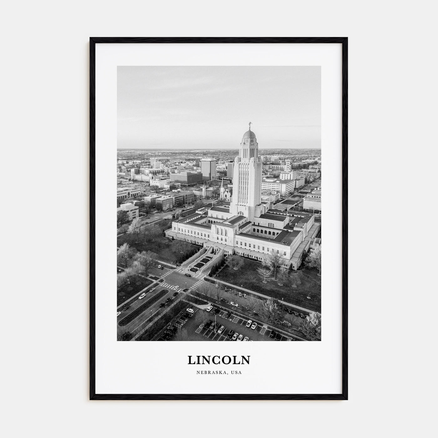 Lincoln Portrait B&W Poster