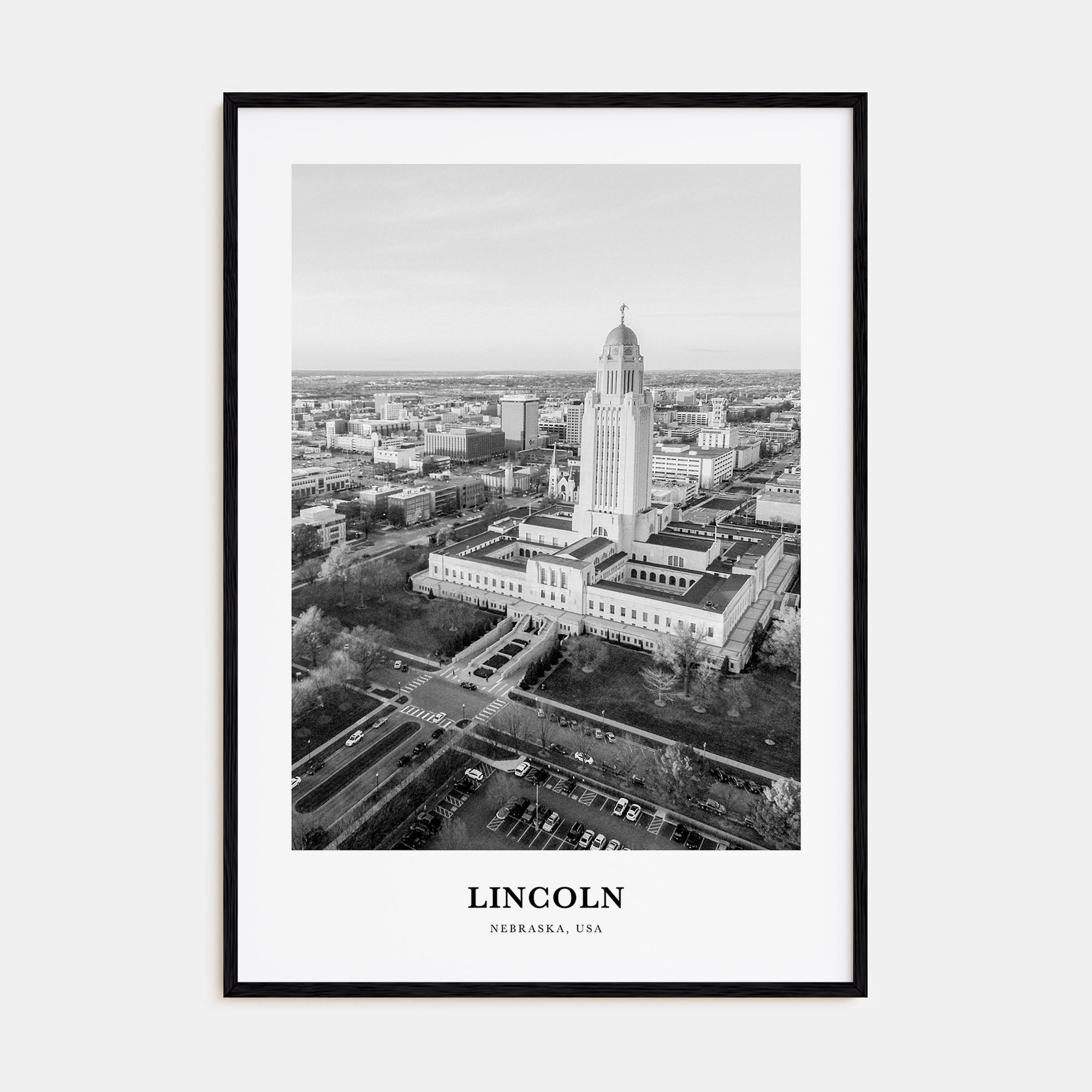 Lincoln Portrait B&W Poster