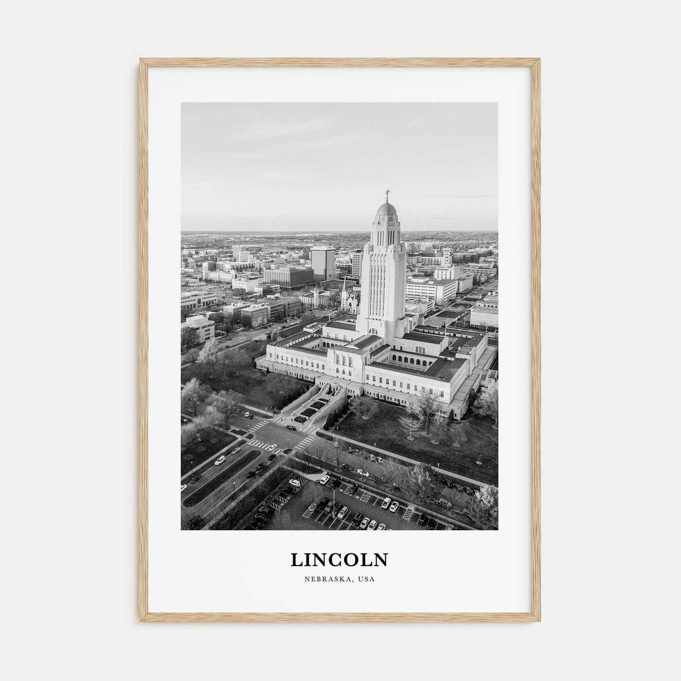 Lincoln Portrait B&W Poster