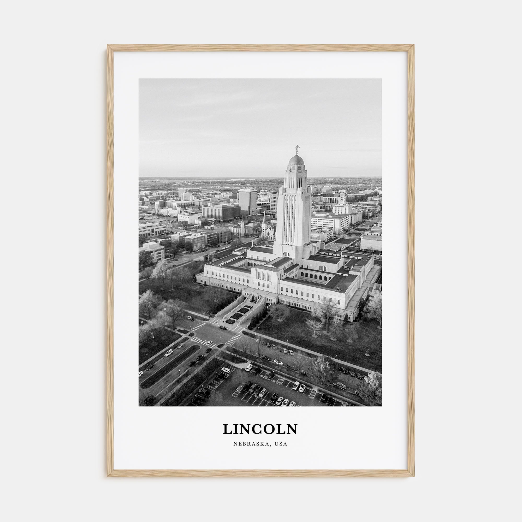 Lincoln Portrait B&W Poster