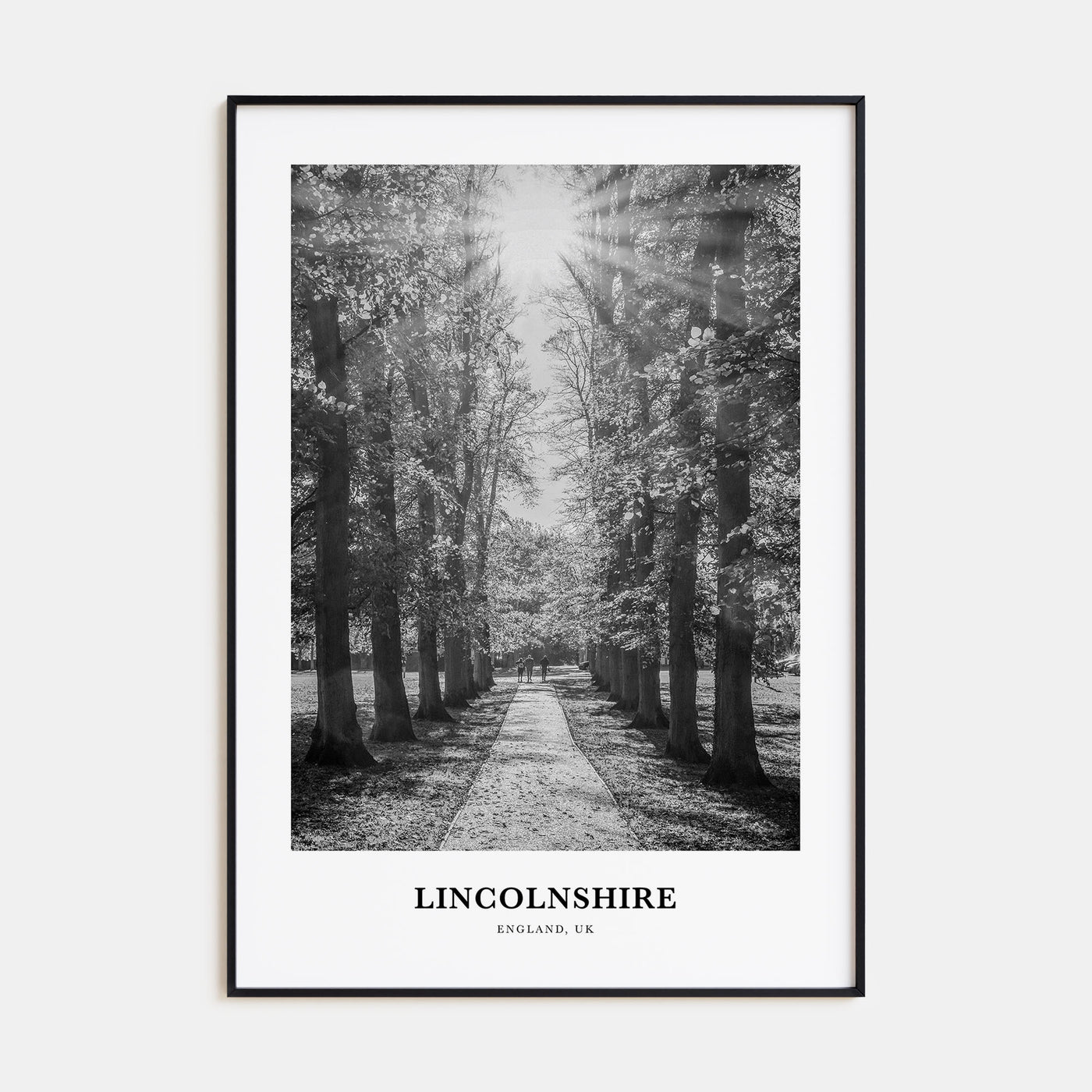 Lincolnshire Portrait B&W Poster