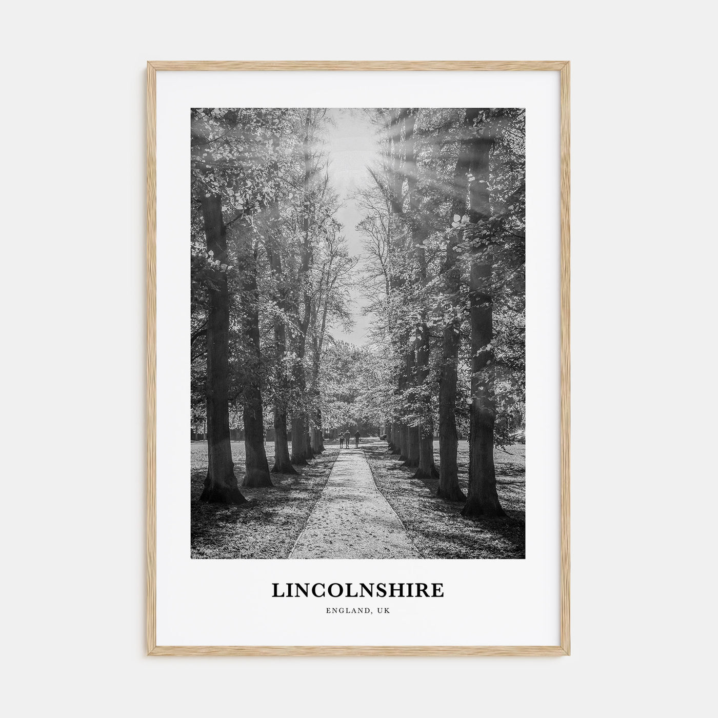 Lincolnshire Portrait B&W Poster