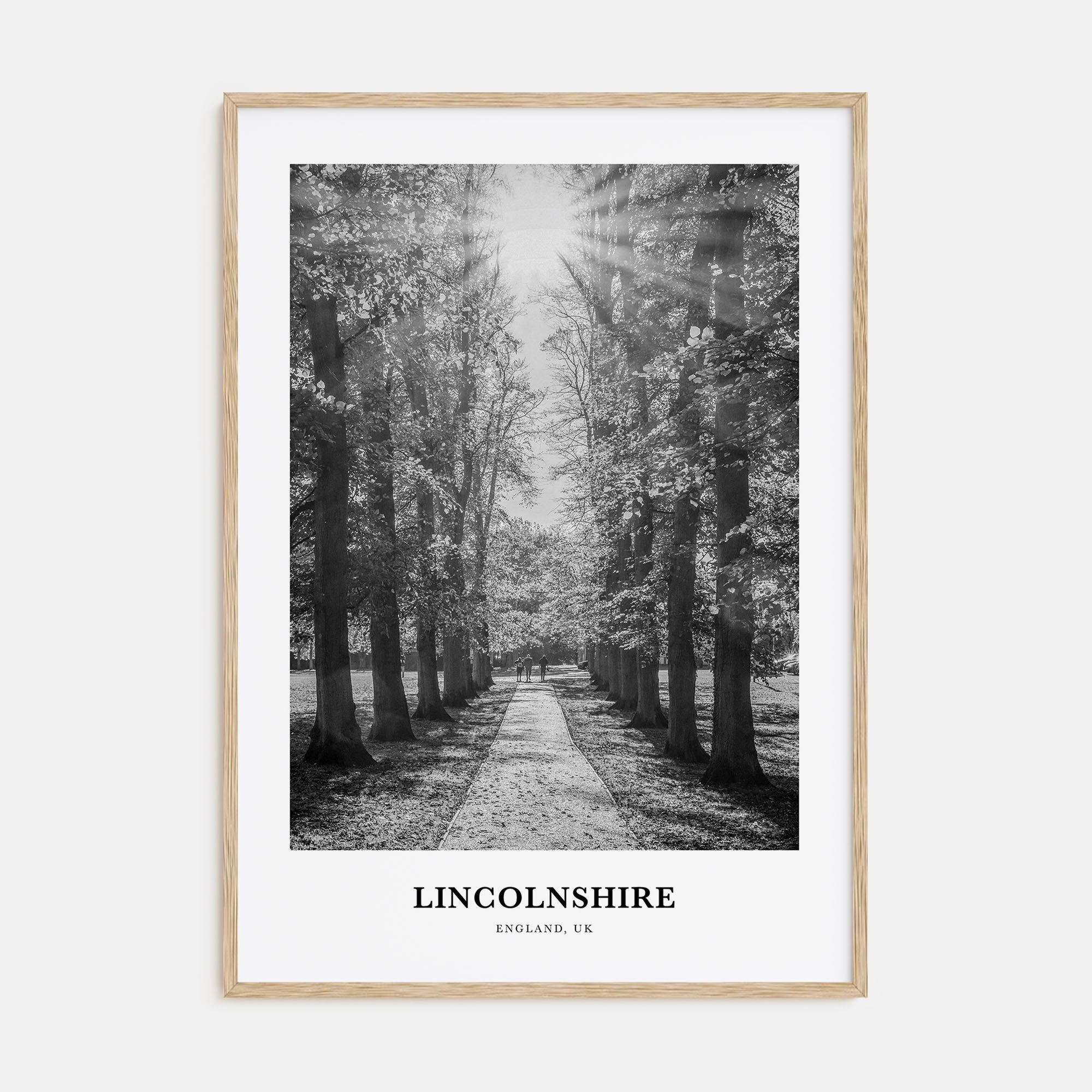 Lincolnshire Portrait B&W Poster