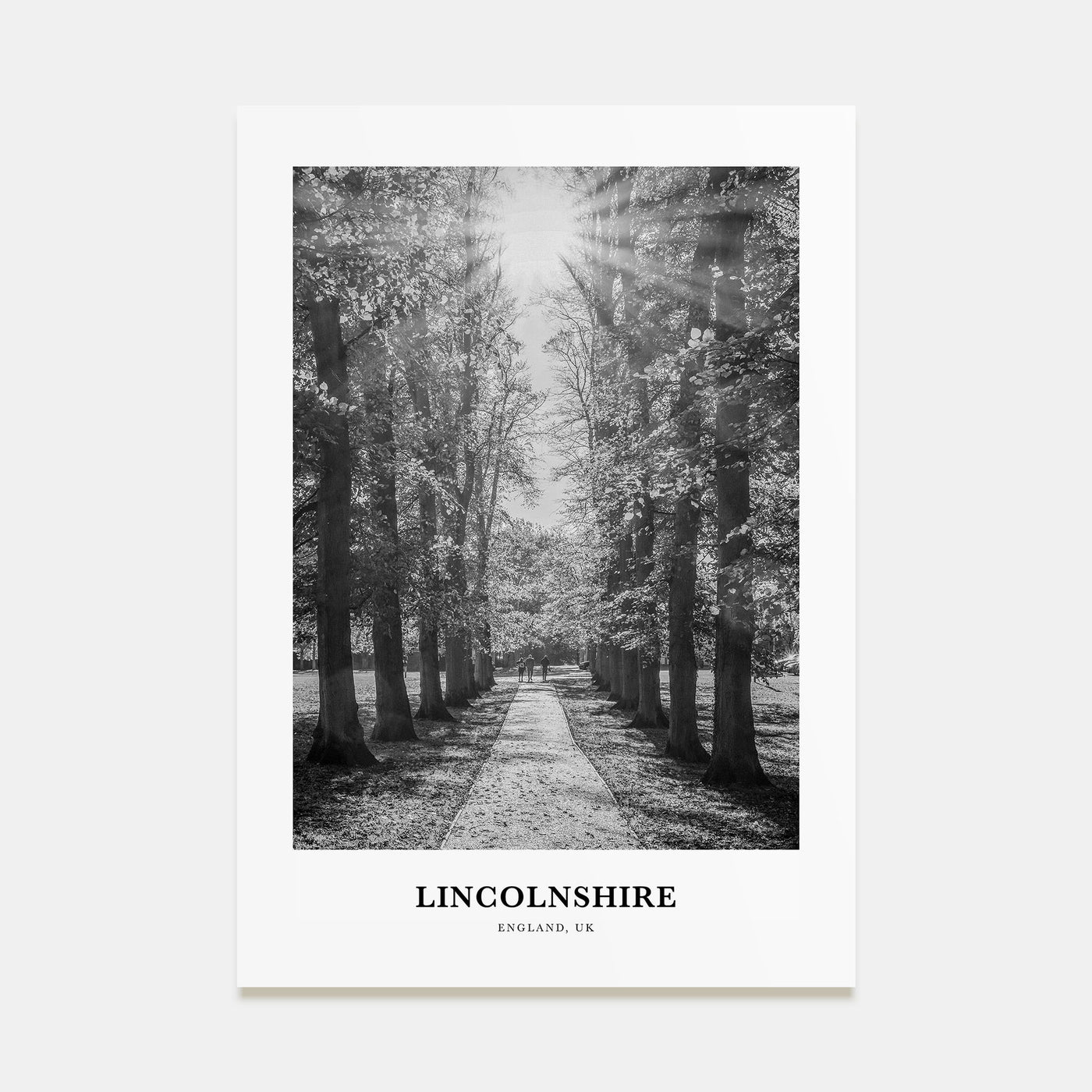 Lincolnshire Portrait B&W Poster