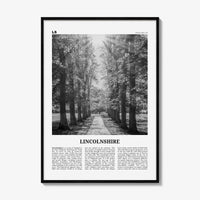 Lincolnshire Print Black and White, Lincolnshire Wall Art, Lincolnshire Poster, Lincolnshire Photo, Lincolnshire Map, England, UK