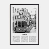 Lisboa Travel B&W Poster