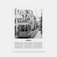 Lisboa Travel B&W Poster
