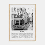 Lisboa Travel B&W Poster