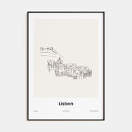 Lisbon Drawn Poster