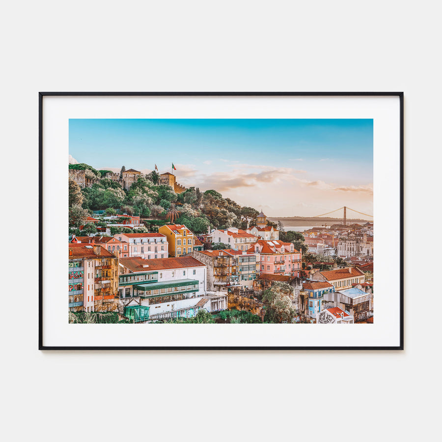 Lisbon Landscape Color Poster