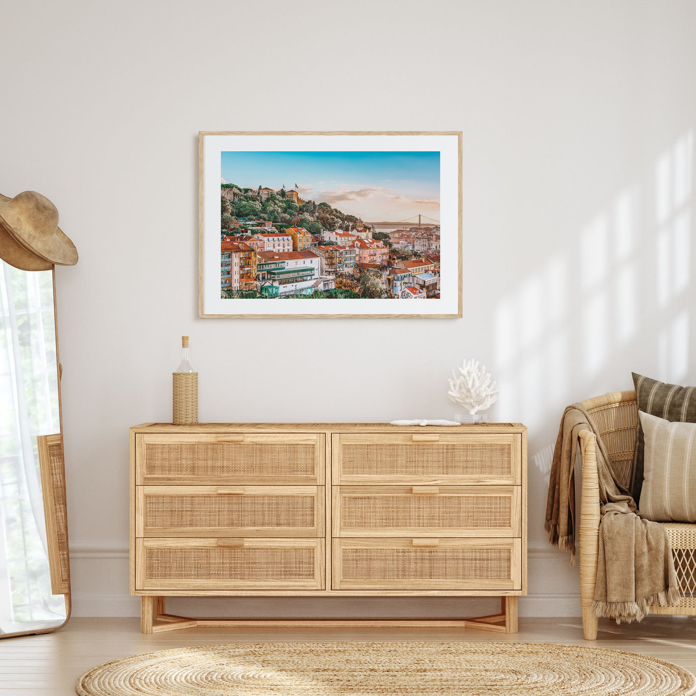 Lisbon Landscape Color Poster