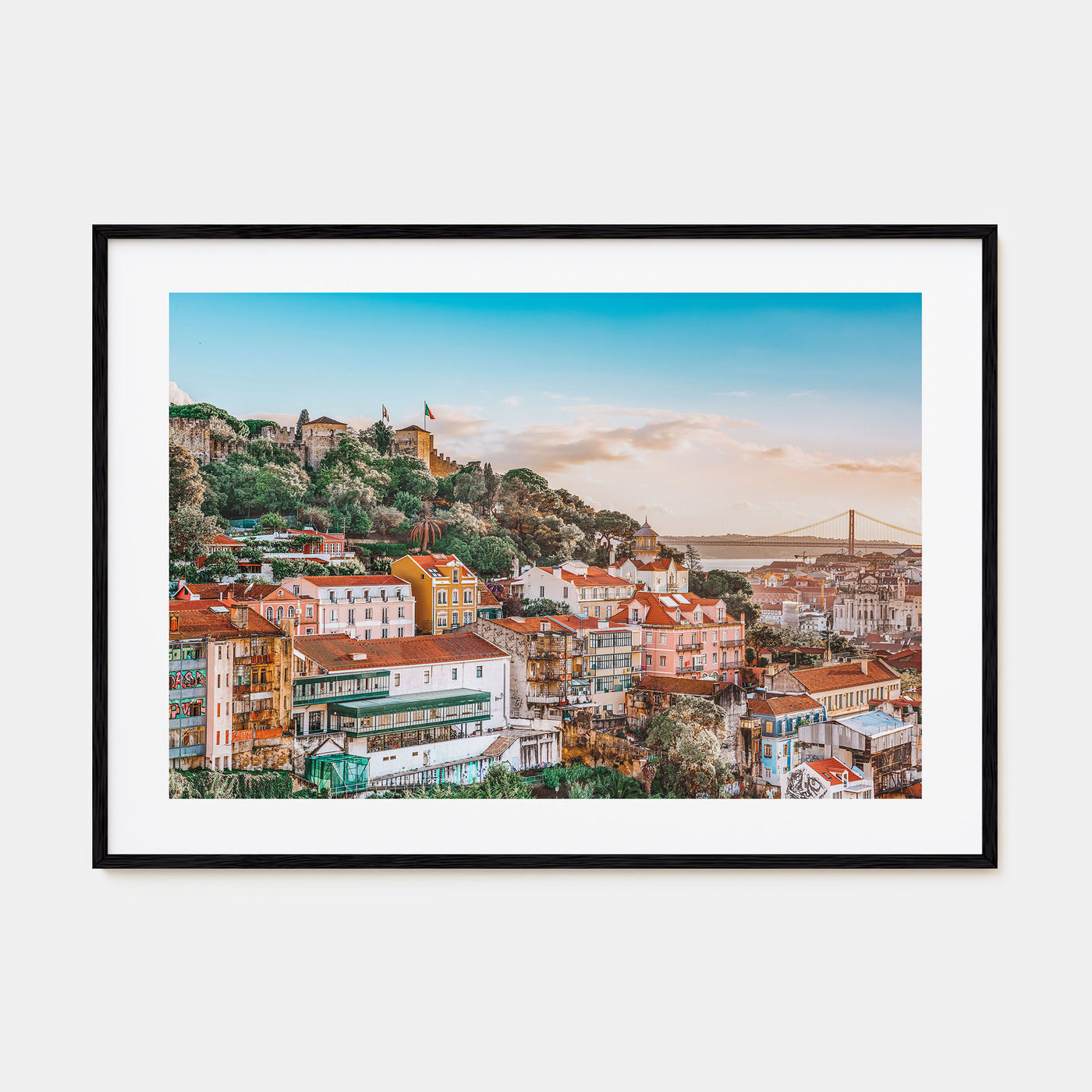 Lisbon Landscape Color Poster