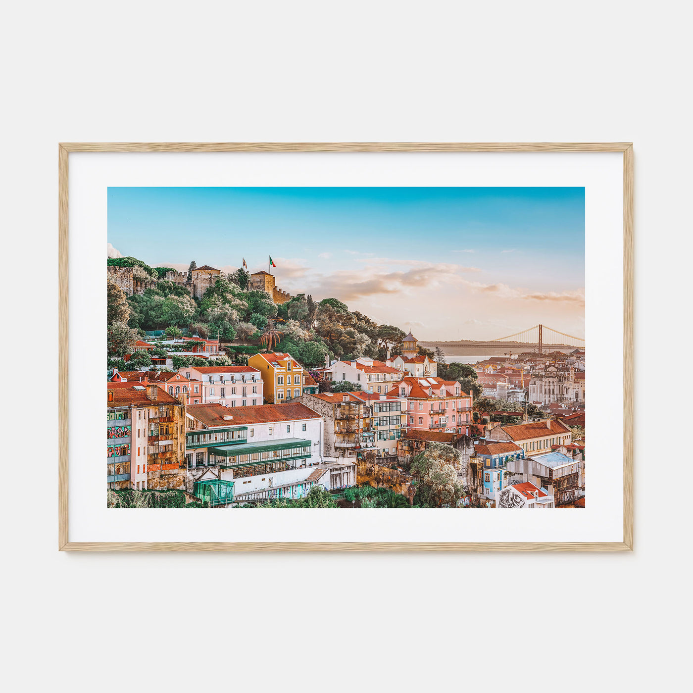 Lisbon Landscape Color Poster