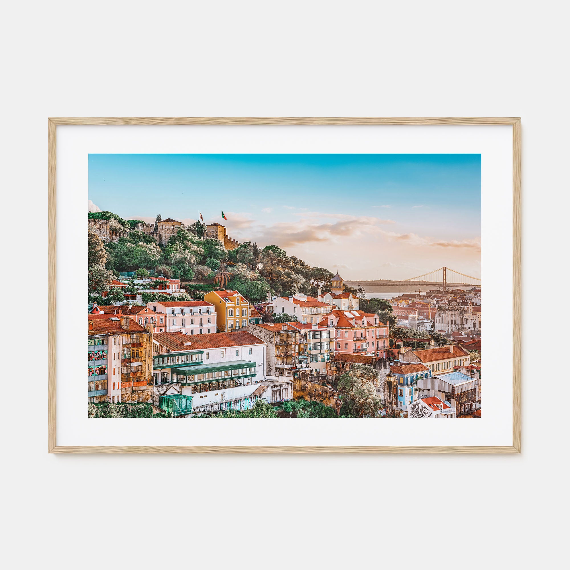 Lisbon Landscape Color Poster
