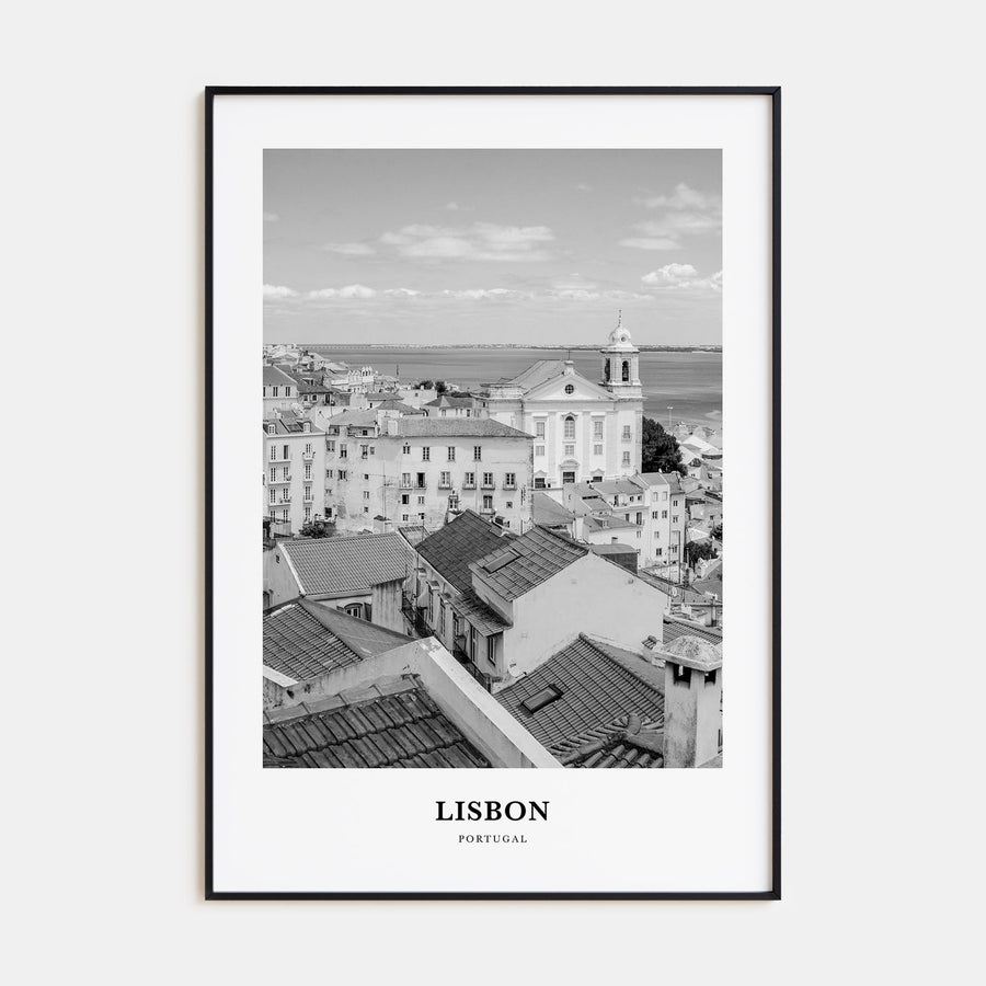 Lisbon Portrait B&W No 2 Poster