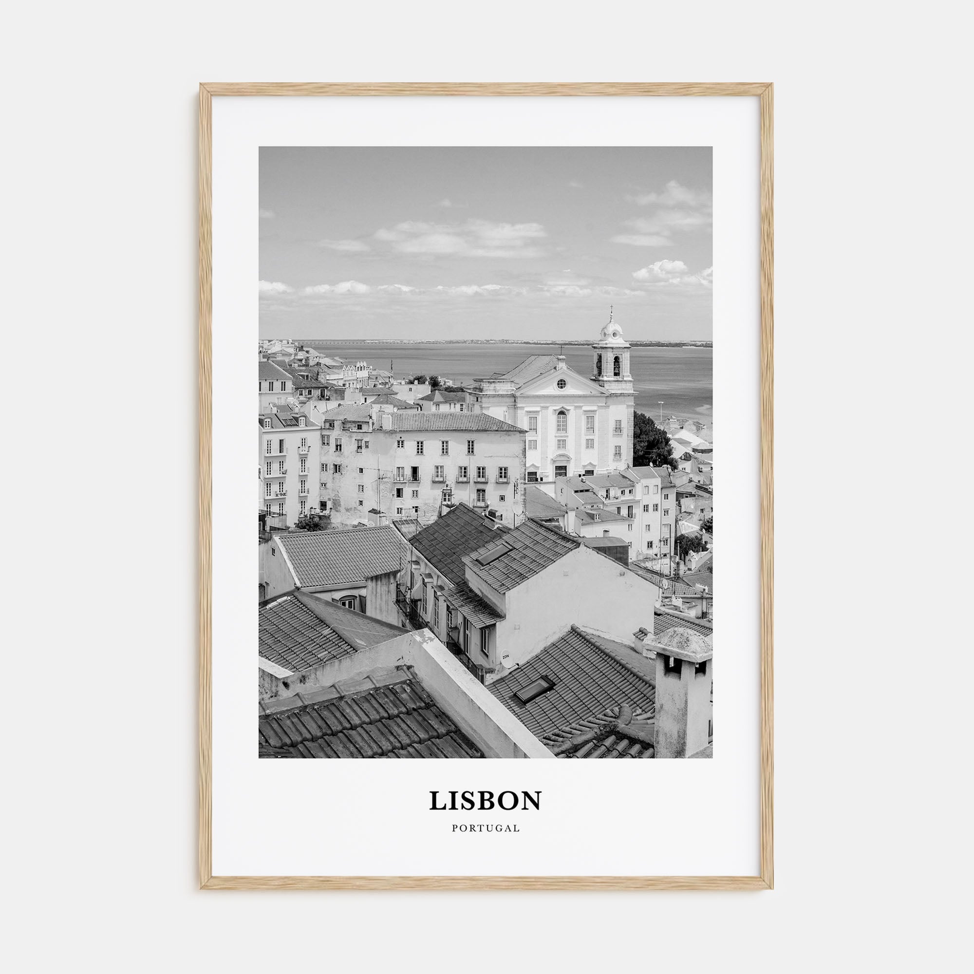 Lisbon Portrait B&W No 2 Poster