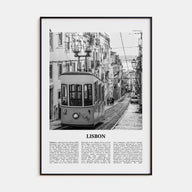 Lisbon Travel B&W No 1 Poster