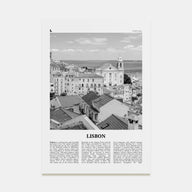 Lisbon Travel B&W No 2 Poster