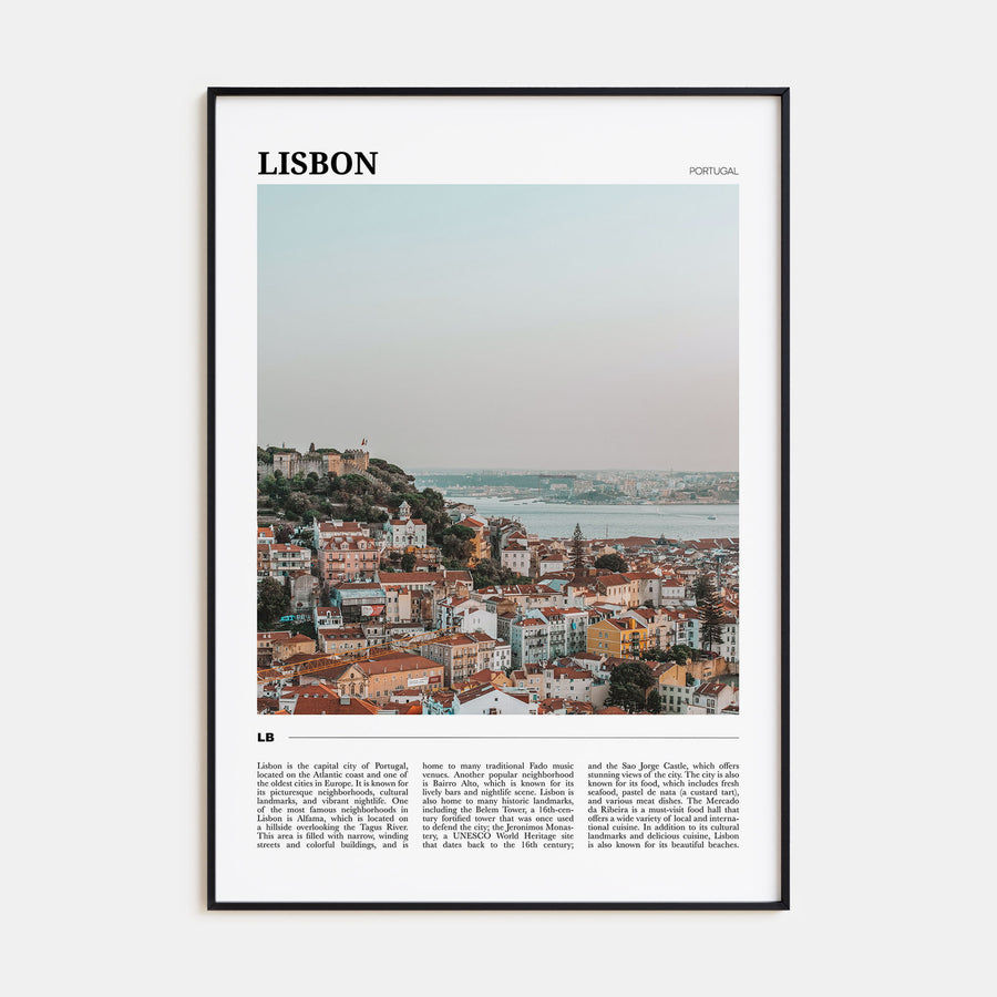 Lisbon Travel Color Poster