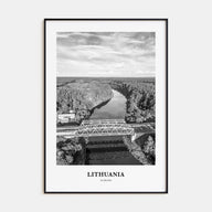 Lithuania Portrait B&W Poster