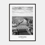 Lithuania Portrait B&W Poster